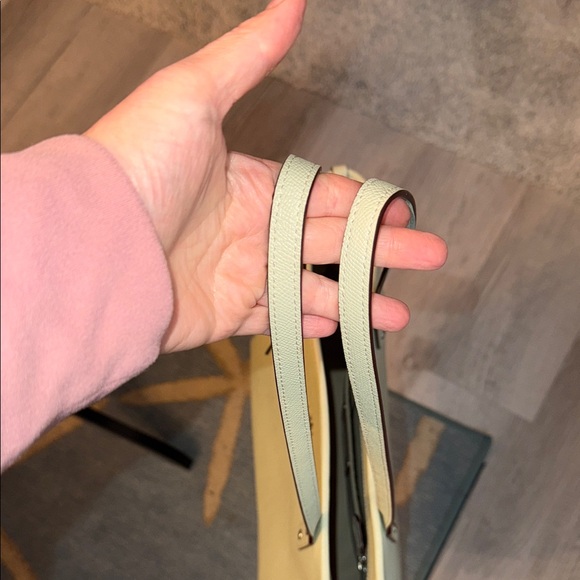 Coach City Tote Bag Sage green crossgrain leather interior pockets - Picture 5 of 15